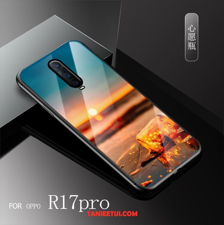 Etui Oppo R17 Pro Szkło All Inclusive Chiński Styl, Futerał Oppo R17 Pro Modna Marka Żółty Osobowość