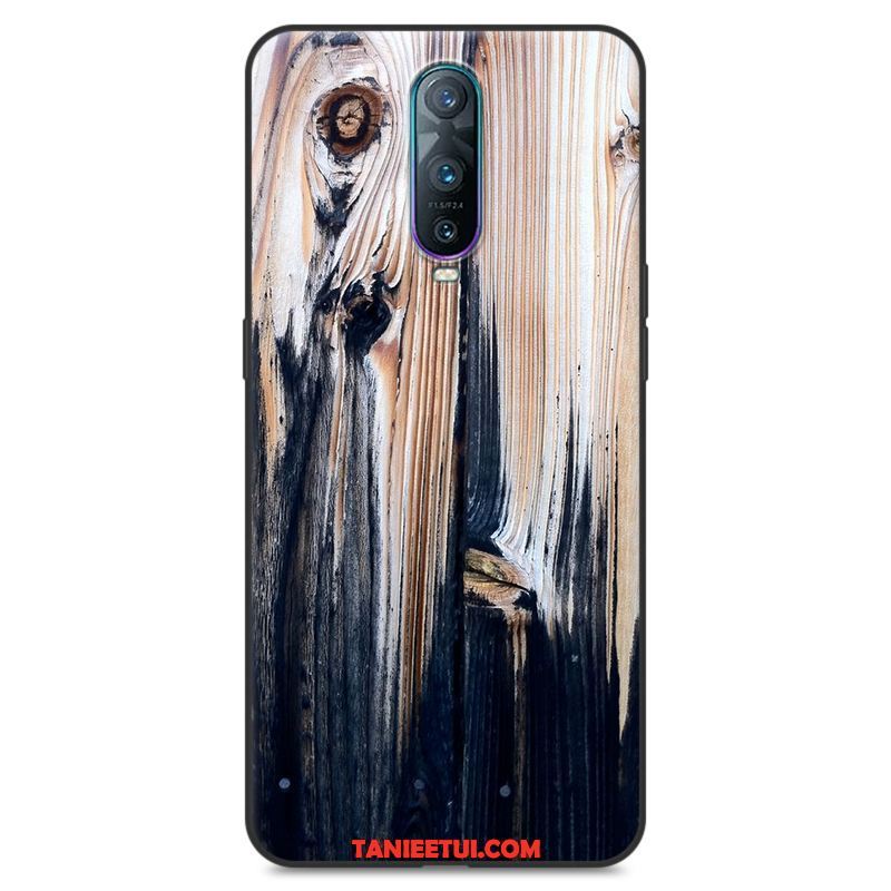 Etui Oppo R17 Pro Ziarno Drewna Proste Biały, Futerał Oppo R17 Pro Kolor Modna Marka Kreatywne