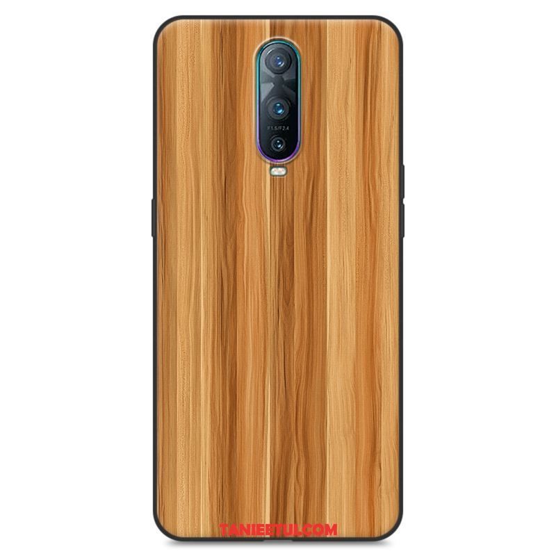 Etui Oppo R17 Pro Ziarno Drewna Proste Biały, Futerał Oppo R17 Pro Kolor Modna Marka Kreatywne