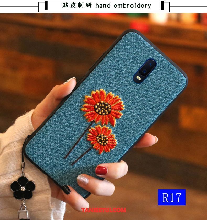 Etui Oppo R17 Silikonowe Ochraniacz Purpurowy, Pokrowce Oppo R17 Anti-fall Telefon Komórkowy Chiński Styl