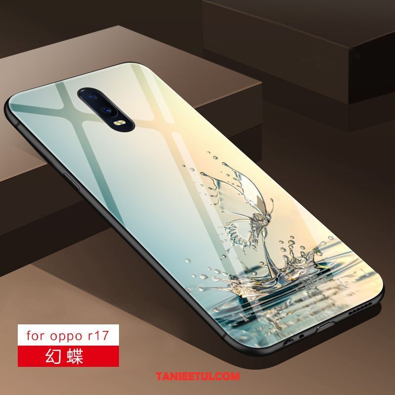 Etui Oppo R17 Silikonowe Szkło All Inclusive, Futerał Oppo R17 Miękki Lustro Tendencja