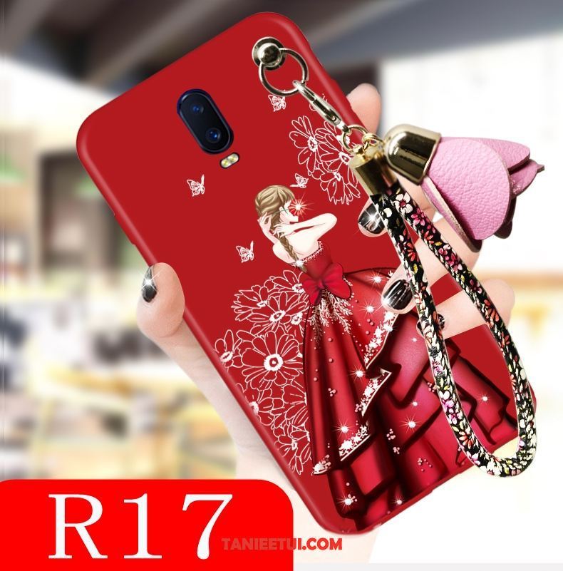 Etui Oppo R17 Tendencja Silikonowe Czerwony, Obudowa Oppo R17 Kreskówka Piękny Czarny