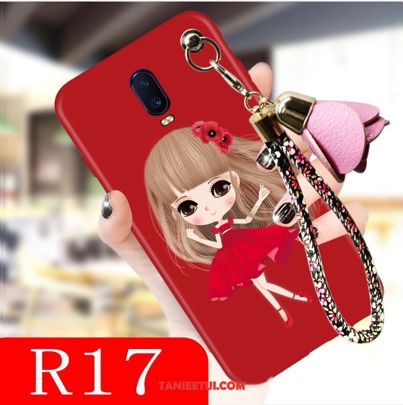 Etui Oppo R17 Tendencja Silikonowe Czerwony, Obudowa Oppo R17 Kreskówka Piękny Czarny