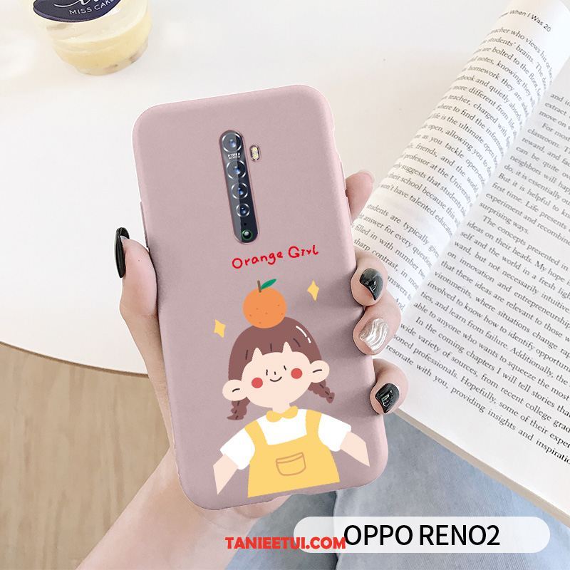 Etui Oppo Reno 2 Anti-fall Silikonowe Zakochani, Obudowa Oppo Reno 2 Ochraniacz Telefon Komórkowy Owoce Orange