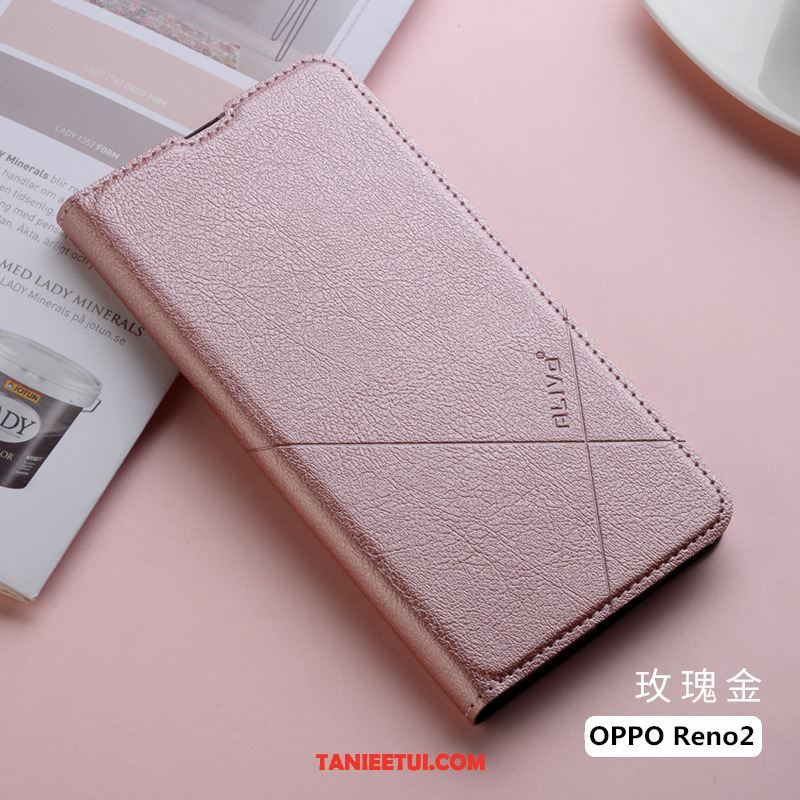 Etui Oppo Reno 2 Klapa Telefon Komórkowy Anti-fall, Futerał Oppo Reno 2 Silikonowe Skórzany All Inclusive