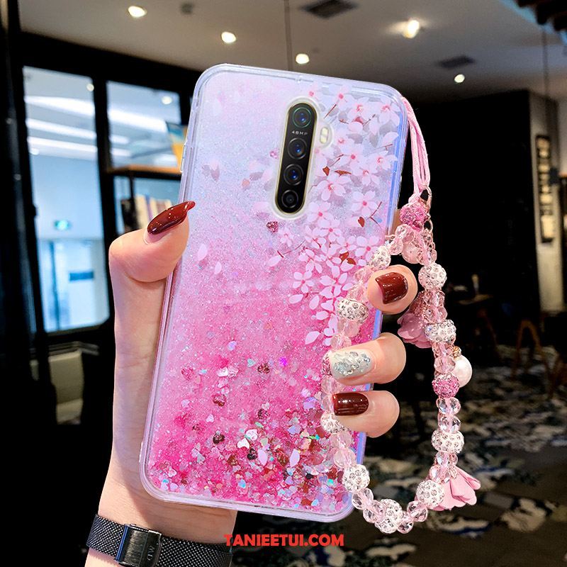 Etui Oppo Reno 2 Z Kwiaty Liquid Fioletowy, Pokrowce Oppo Reno 2 Z Kwiaty Motyla Quicksand Telefon Komórkowy