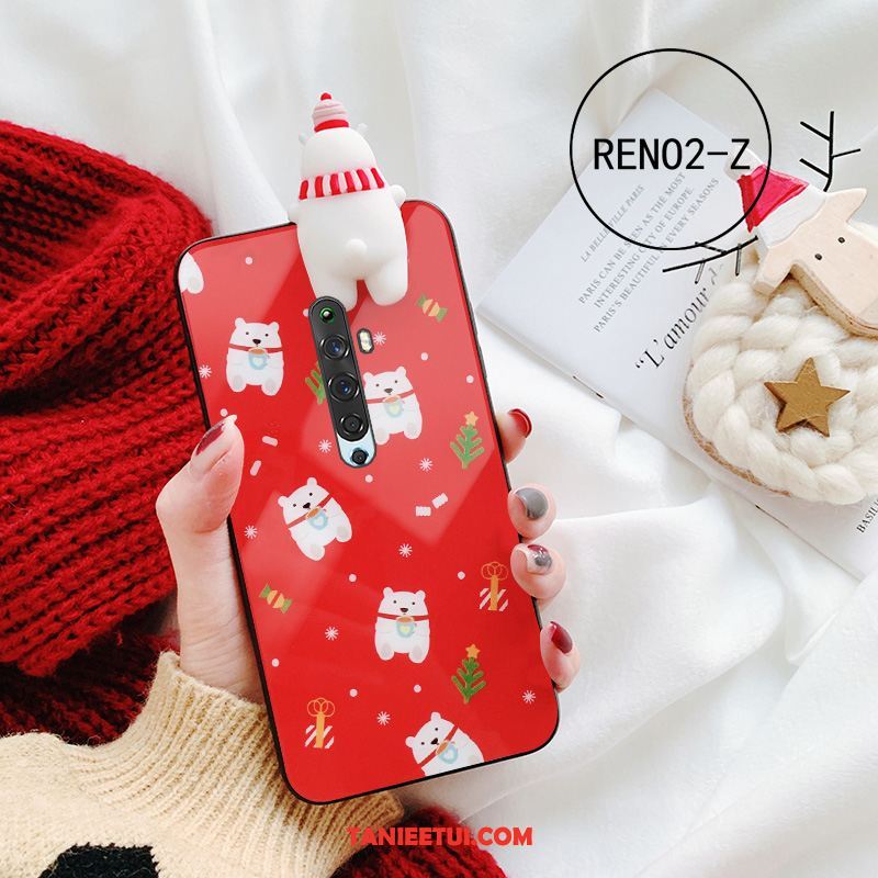 Etui Oppo Reno 2 Z Zakochani Szkło Buckskin, Obudowa Oppo Reno 2 Z Anti-fall Kreskówka Telefon Komórkowy