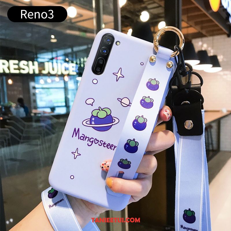 Etui Oppo Reno 3 Owoce Czerwony Nowy, Futerał Oppo Reno 3 Cienkie Czerwony Netto Ochraniacz