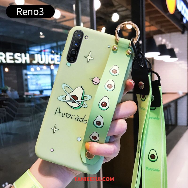 Etui Oppo Reno 3 Owoce Czerwony Nowy, Futerał Oppo Reno 3 Cienkie Czerwony Netto Ochraniacz