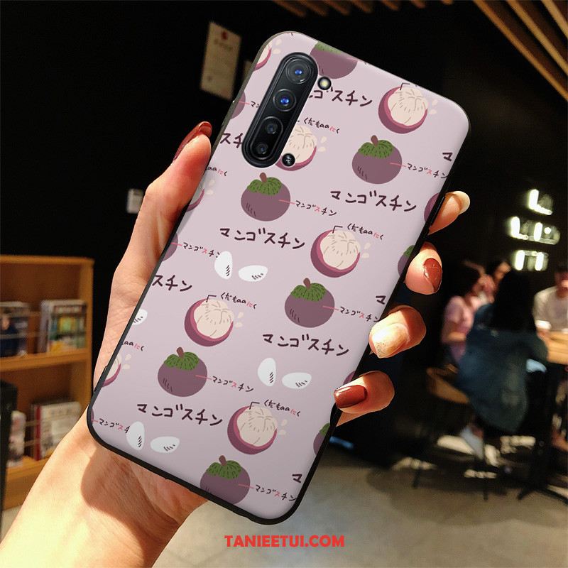 Etui Oppo Reno 3 Owoce Moda Purpurowy, Obudowa Oppo Reno 3 Ochraniacz Silikonowe Telefon Komórkowy