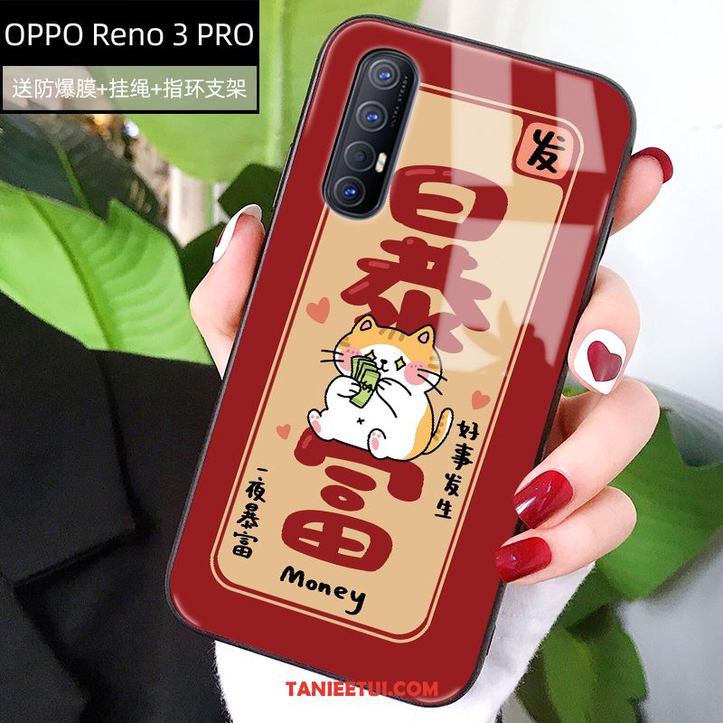 Etui Oppo Reno 3 Pro Anti-fall Kreskówka Silikonowe, Futerał Oppo Reno 3 Pro Miękki Nowy Żółty