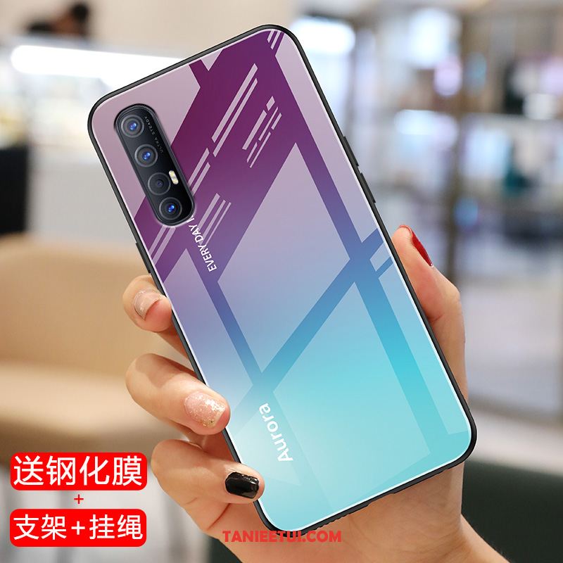 Etui Oppo Reno 3 Pro Miękki Lekkie Cienkie, Futerał Oppo Reno 3 Pro Ochraniacz Granica Czerwony Netto