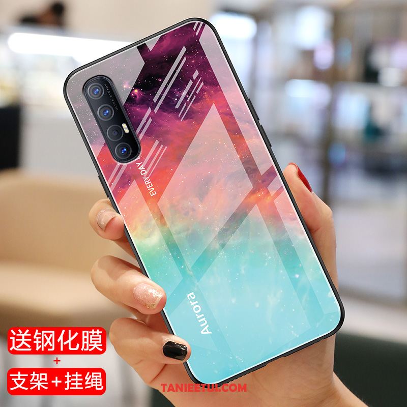 Etui Oppo Reno 3 Pro Miękki Lekkie Cienkie, Futerał Oppo Reno 3 Pro Ochraniacz Granica Czerwony Netto