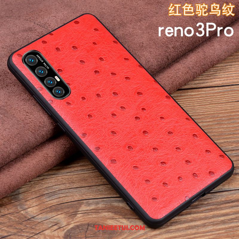 Etui Oppo Reno 3 Pro Silikonowe Biznes All Inclusive, Futerał Oppo Reno 3 Pro Ochraniacz Telefon Komórkowy Czerwony Netto Braun