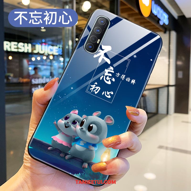 Etui Oppo Reno 3 Pro Telefon Komórkowy Piękny Silikonowe, Futerał Oppo Reno 3 Pro Zakochani Ochraniacz Szkło Hartowane