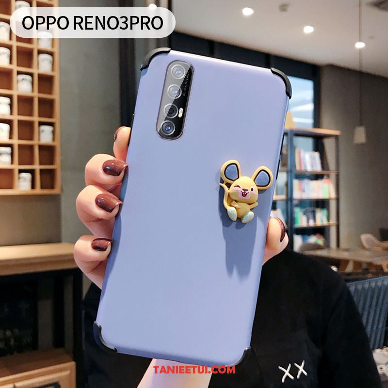 Etui Oppo Reno 3 Pro Telefon Komórkowy Proste Piękny, Pokrowce Oppo Reno 3 Pro Różowe Ochraniacz Rat