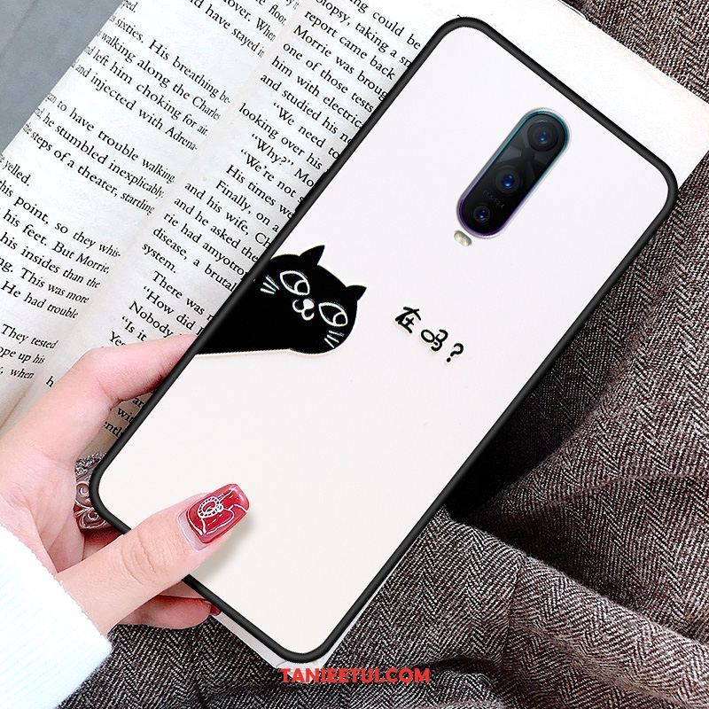 Etui Oppo Rx17 Pro Biały All Inclusive Silikonowe, Futerał Oppo Rx17 Pro Ochraniacz Relief Telefon Komórkowy