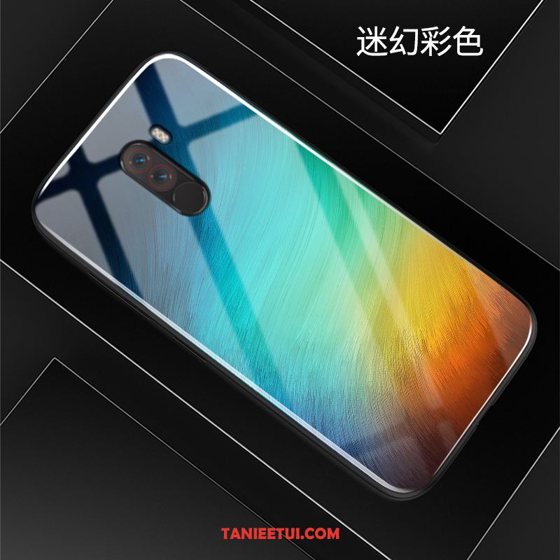 Etui Pocophone F1 Mały Nowy Osobowość, Obudowa Pocophone F1 Szkło Ochraniacz Moda Beige