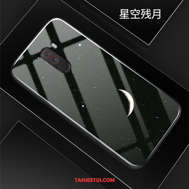 Etui Pocophone F1 Mały Nowy Osobowość, Obudowa Pocophone F1 Szkło Ochraniacz Moda Beige