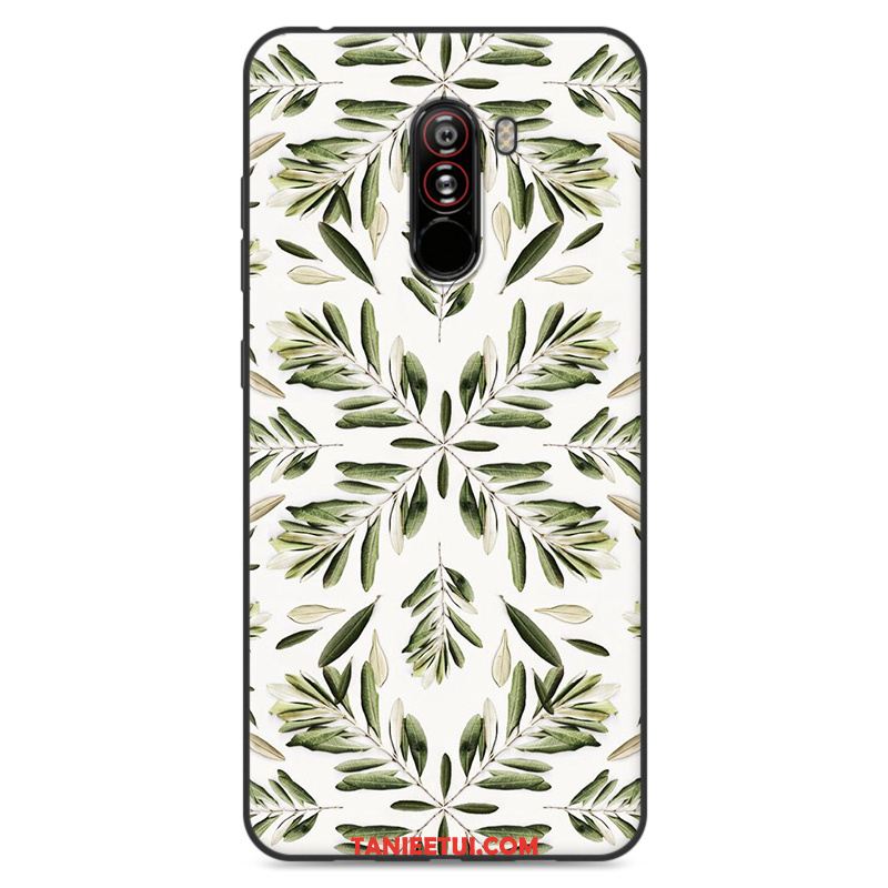 Etui Pocophone F1 Piękny Anti-fall Silikonowe, Obudowa Pocophone F1 Kreskówka Ochraniacz Szary Beige