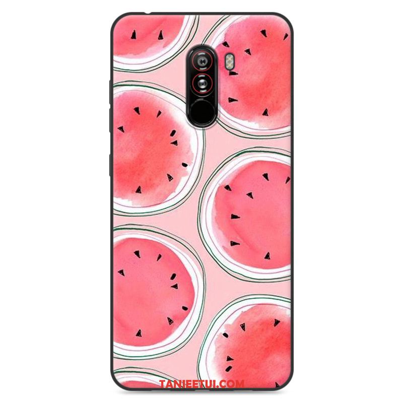 Etui Pocophone F1 Piękny Anti-fall Silikonowe, Obudowa Pocophone F1 Kreskówka Ochraniacz Szary Beige