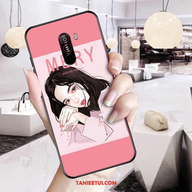 Etui Pocophone F1 Serce Czerwony Netto Ochraniacz, Pokrowce Pocophone F1 Europa Nubuku Czarny Beige