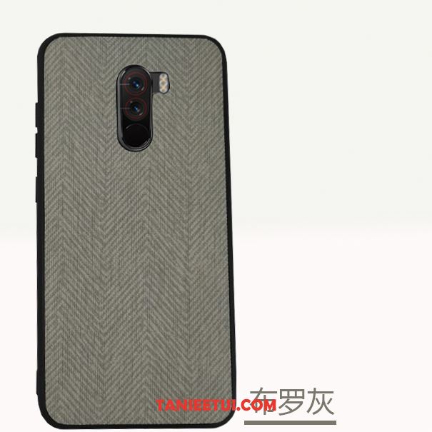 Etui Pocophone F1 Skóra Mały Zielony, Pokrowce Pocophone F1 Moda Telefon Komórkowy All Inclusive Beige