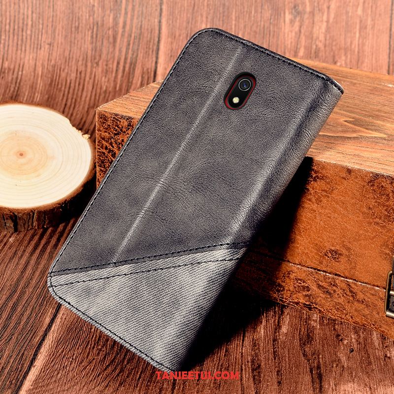 Etui Redmi 8a Skórzany Futerał Karta Miękki, Pokrowce Redmi 8a Ochraniacz Anti-fall Kreatywne Braun Beige