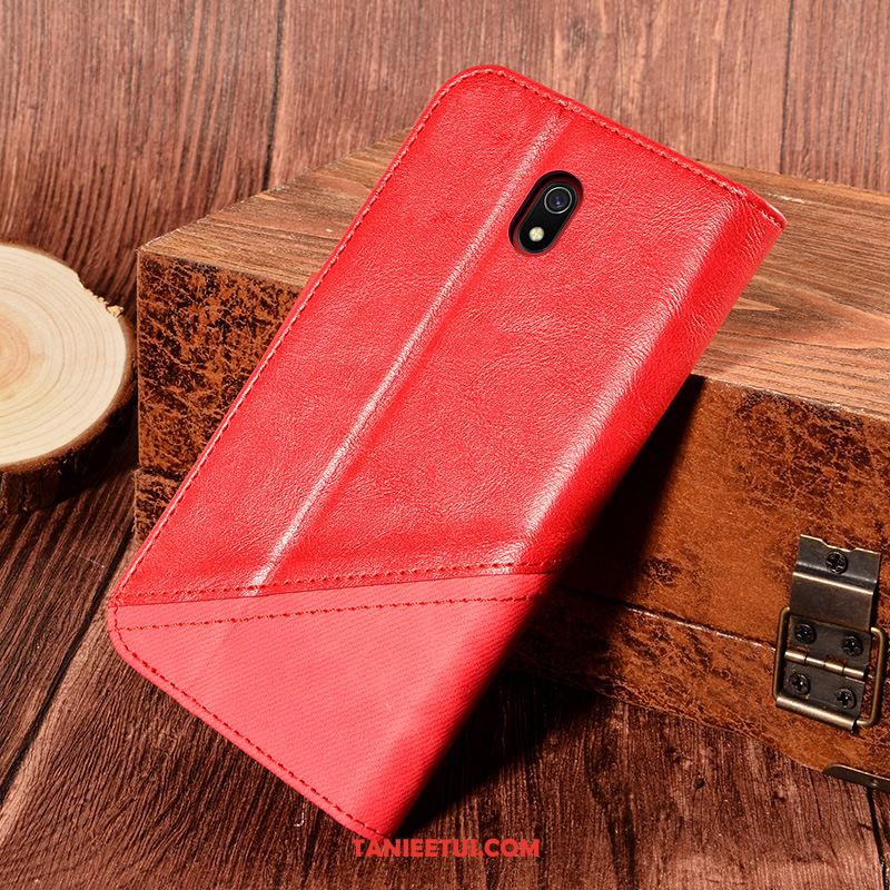 Etui Redmi 8a Skórzany Futerał Karta Miękki, Pokrowce Redmi 8a Ochraniacz Anti-fall Kreatywne Braun Beige