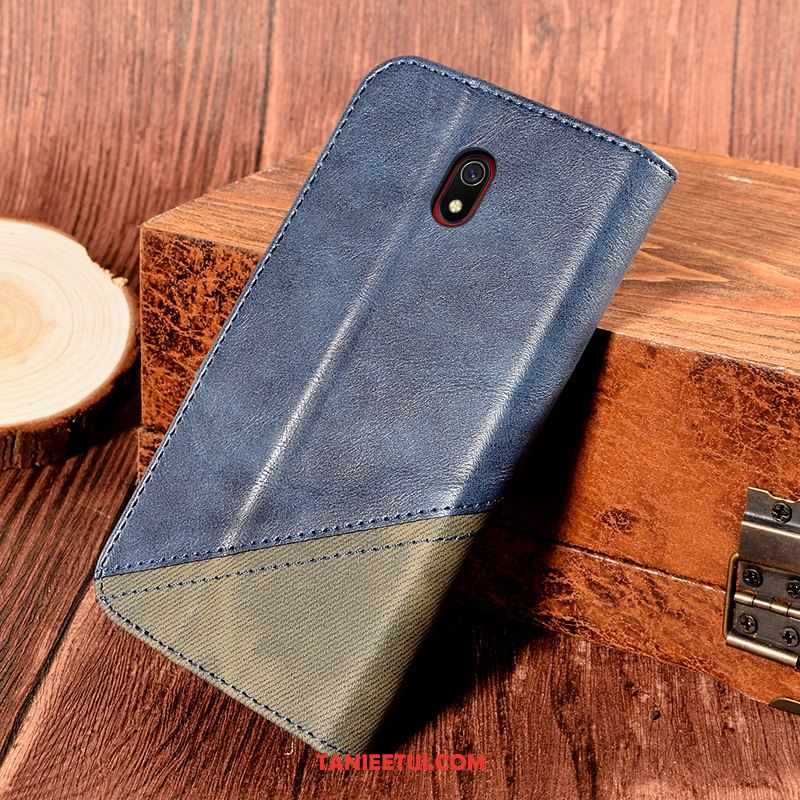 Etui Redmi 8a Skórzany Futerał Karta Miękki, Pokrowce Redmi 8a Ochraniacz Anti-fall Kreatywne Braun Beige