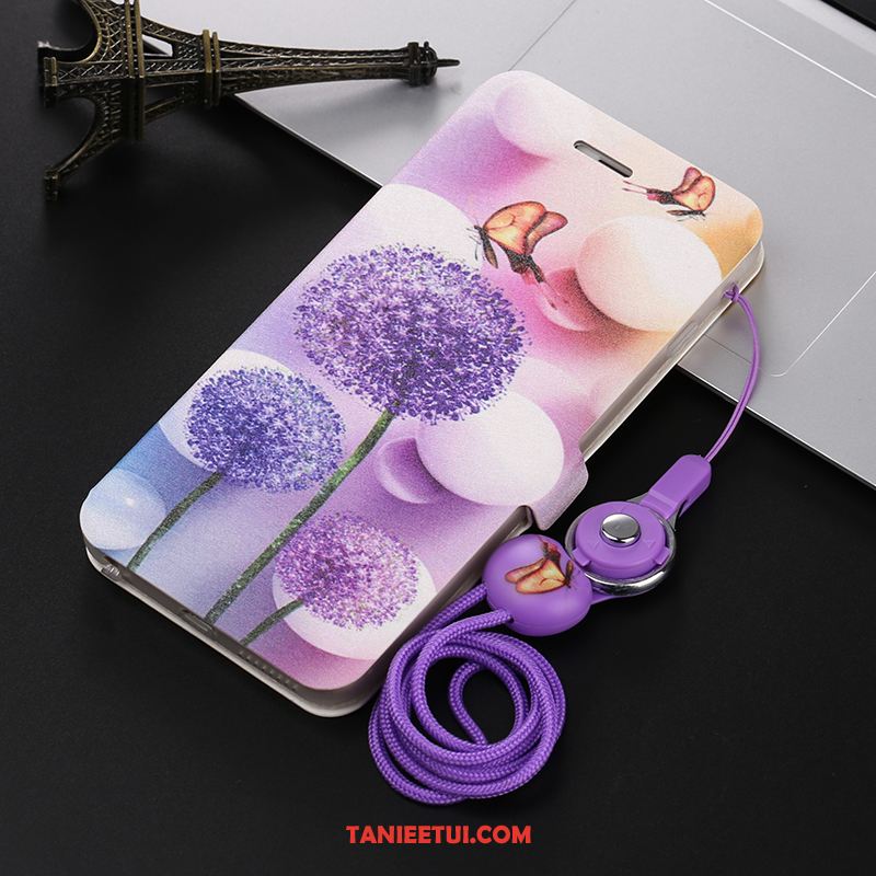 Etui Redmi 8a Skórzany Futerał Nubuku Silikonowe, Obudowa Redmi 8a All Inclusive Cienkie Purpurowy Beige