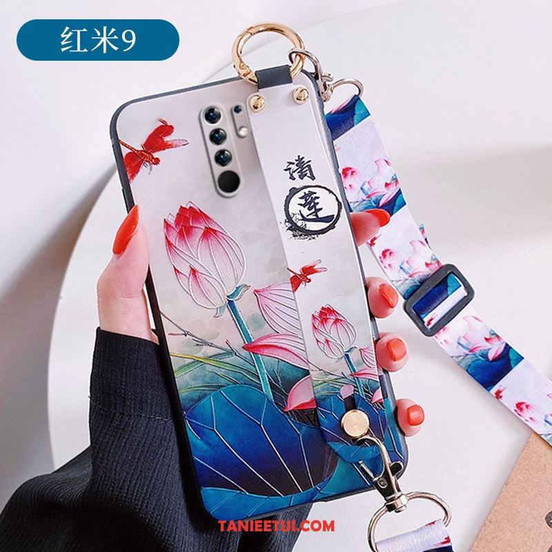 Etui Redmi 9 Cienkie Relief All Inclusive, Pokrowce Redmi 9 Telefon Komórkowy Kreatywne Modna Marka Beige