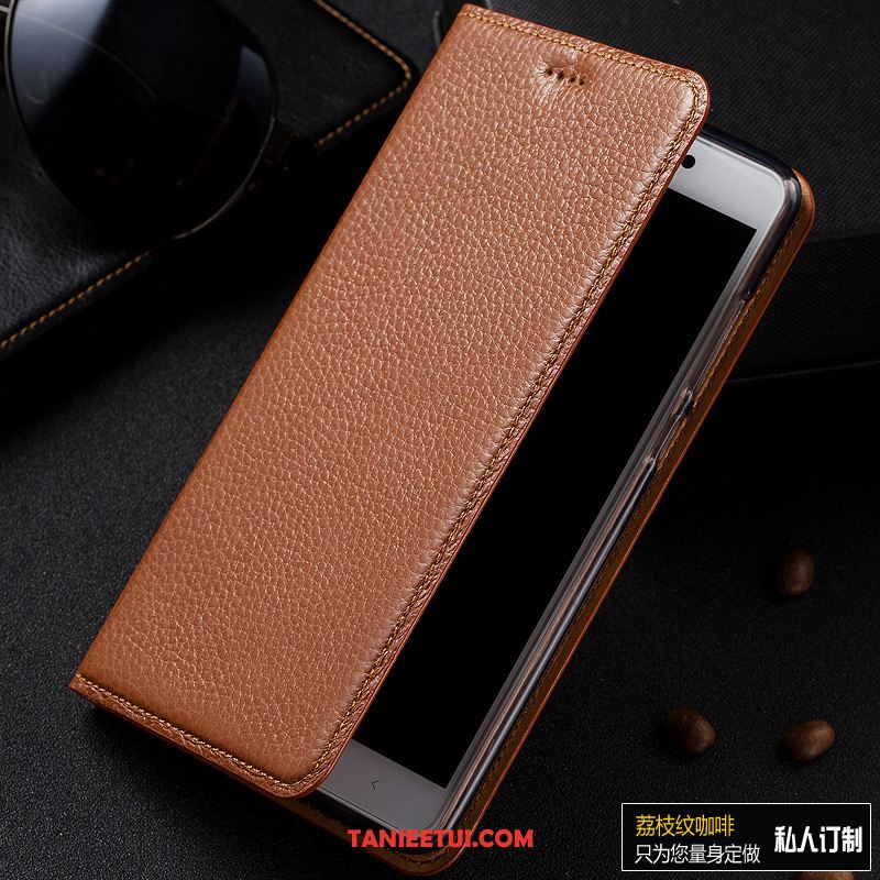 Etui Redmi Go Wzór Skórzany Futerał Czerwony, Pokrowce Redmi Go Mały Ochraniacz Anti-fall Beige Braun