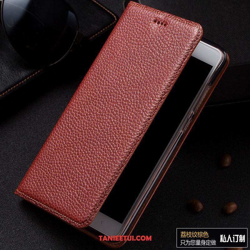 Etui Redmi Go Wzór Skórzany Futerał Czerwony, Pokrowce Redmi Go Mały Ochraniacz Anti-fall Beige Braun