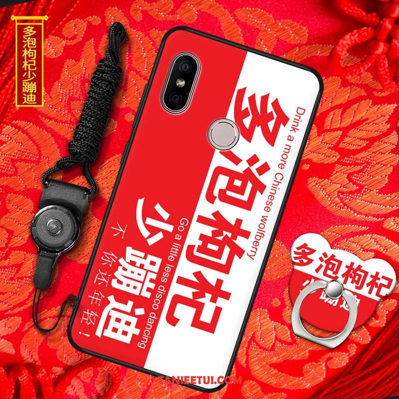 Etui Redmi Note 6 Pro Anti-fall Ochraniacz Czerwony, Futerał Redmi Note 6 Pro Telefon Komórkowy Miękki Silikonowe Beige