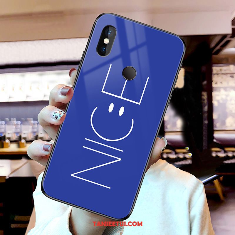 Etui Redmi Note 6 Pro Biały Anti-fall Telefon Komórkowy, Obudowa Redmi Note 6 Pro Ochraniacz Czerwony Szkło Beige