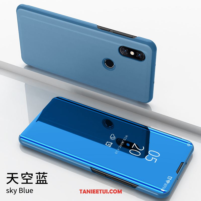 Etui Redmi Note 6 Pro Mały Anti-fall Tendencja, Futerał Redmi Note 6 Pro Czarny Klapa Czerwony Beige