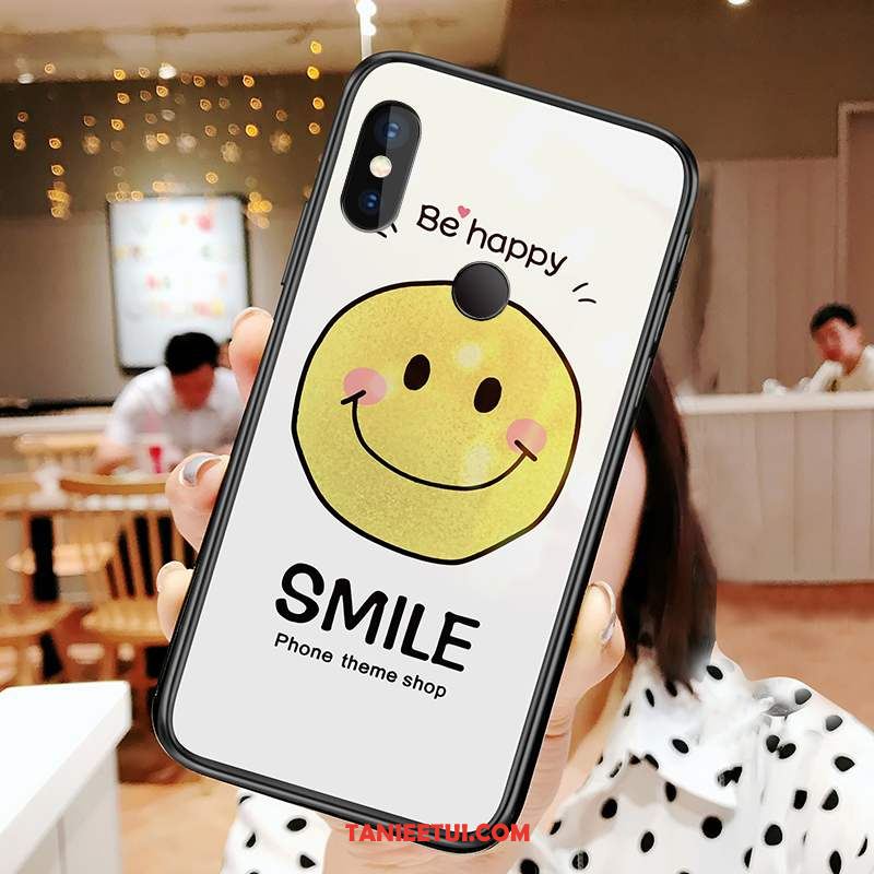 Etui Redmi Note 6 Pro Telefon Komórkowy Czarny Czerwony, Futerał Redmi Note 6 Pro Smile Szkło Hartowane Mały Beige