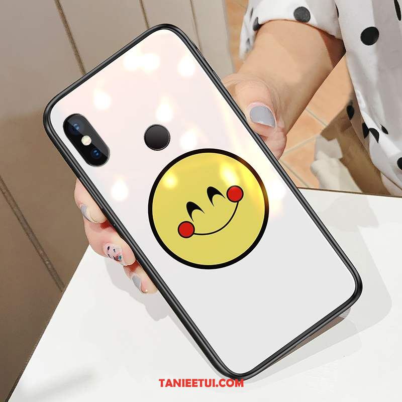 Etui Redmi Note 6 Pro Telefon Komórkowy Czarny Czerwony, Futerał Redmi Note 6 Pro Smile Szkło Hartowane Mały Beige