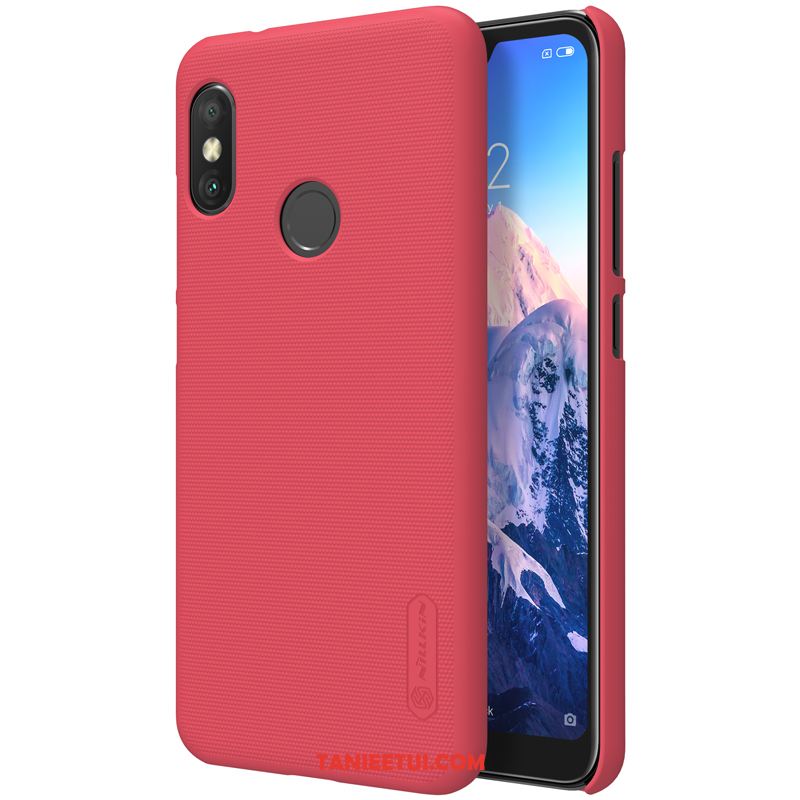 Etui Redmi Note 6 Pro Telefon Komórkowy Czerwony Ochraniacz, Obudowa Redmi Note 6 Pro Anti-fall Filmy Złoto Beige