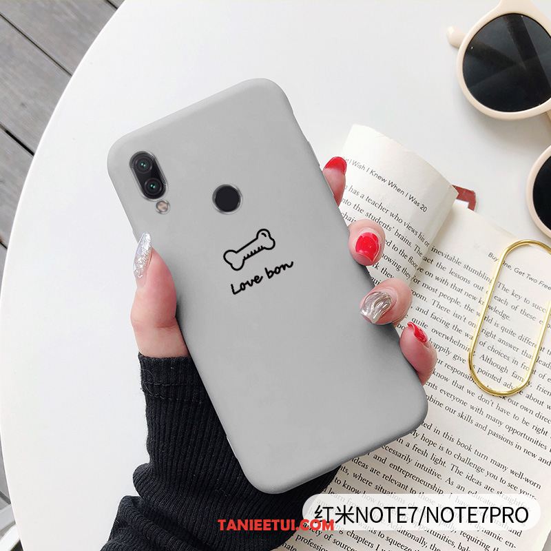 Etui Redmi Note 7 Kotek Anti-fall Ochraniacz, Obudowa Redmi Note 7 Kreatywne Nowy Niebieski Beige