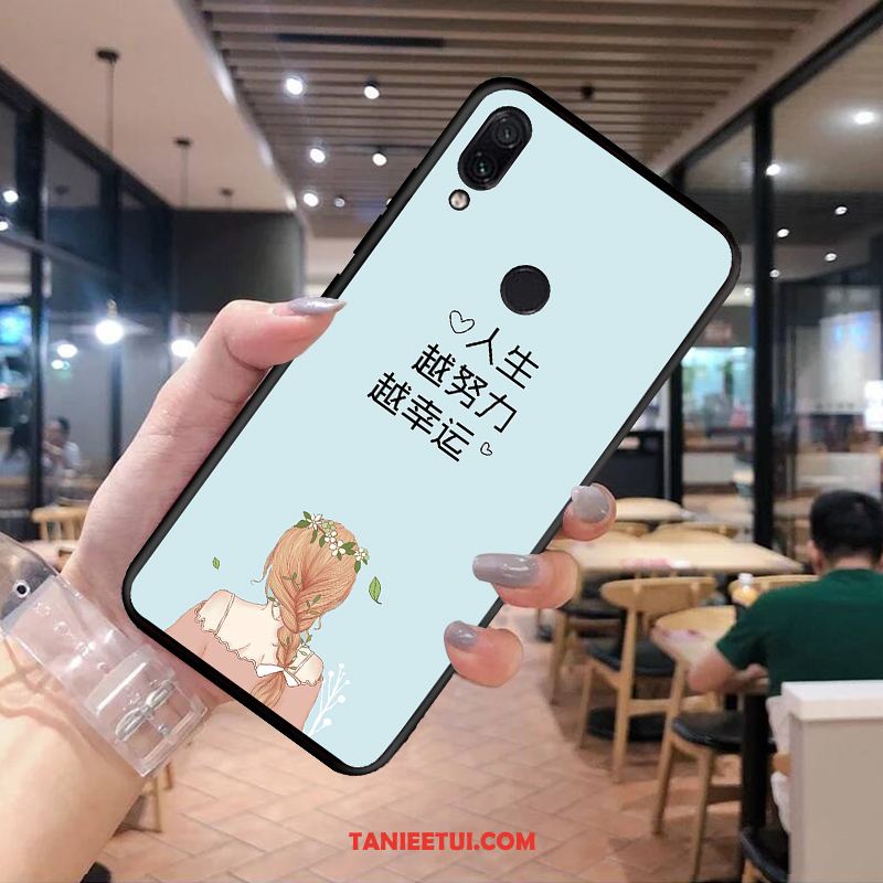 Etui Redmi Note 7 Miękki Student All Inclusive, Futerał Redmi Note 7 Osobowość Czerwony Niebieski Beige