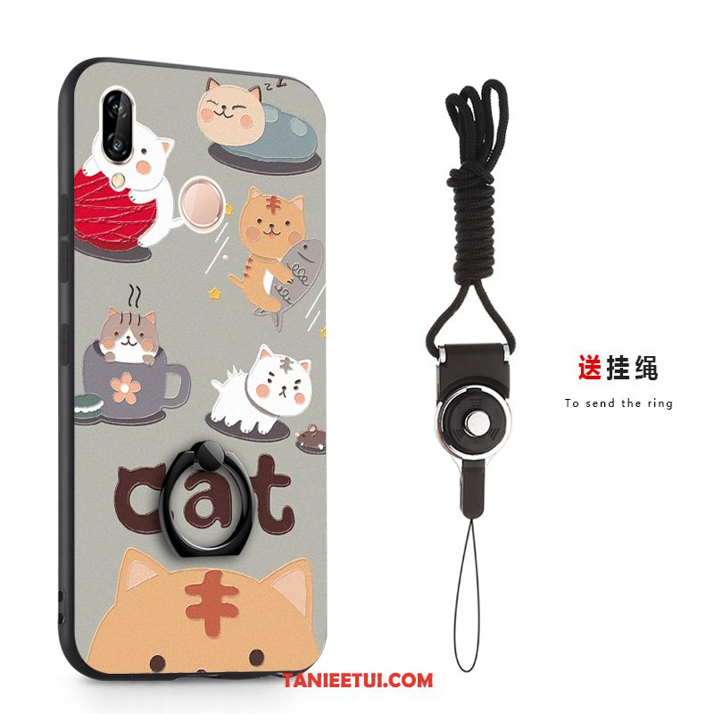 Etui Redmi Note 7 Wspornik Nubuku Wiszące Ozdoby, Pokrowce Redmi Note 7 Anti-fall Klamra Relief Beige