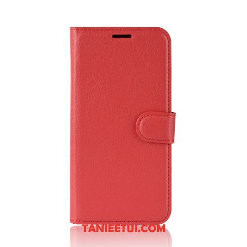 Etui Redmi Note 9 Biznes Czerwony Skórzany, Futerał Redmi Note 9 Anti-fall Telefon Komórkowy Karta Beige