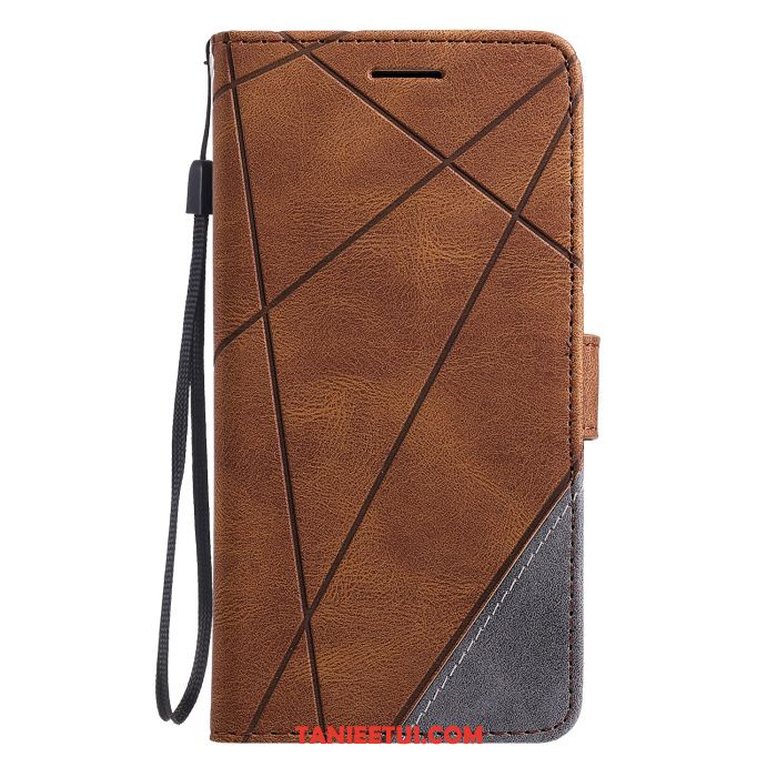 Etui Redmi Note 9 Pro Czerwony Telefon Komórkowy Skórzany Futerał, Obudowa Redmi Note 9 Pro Mieszane Kolory Klapa Ochraniacz Beige