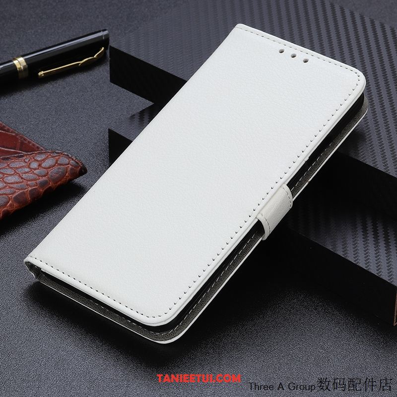 Etui Redmi Note 9 Pro Proste Karta Purpurowy, Obudowa Redmi Note 9 Pro Biznes Czerwony Mały Beige