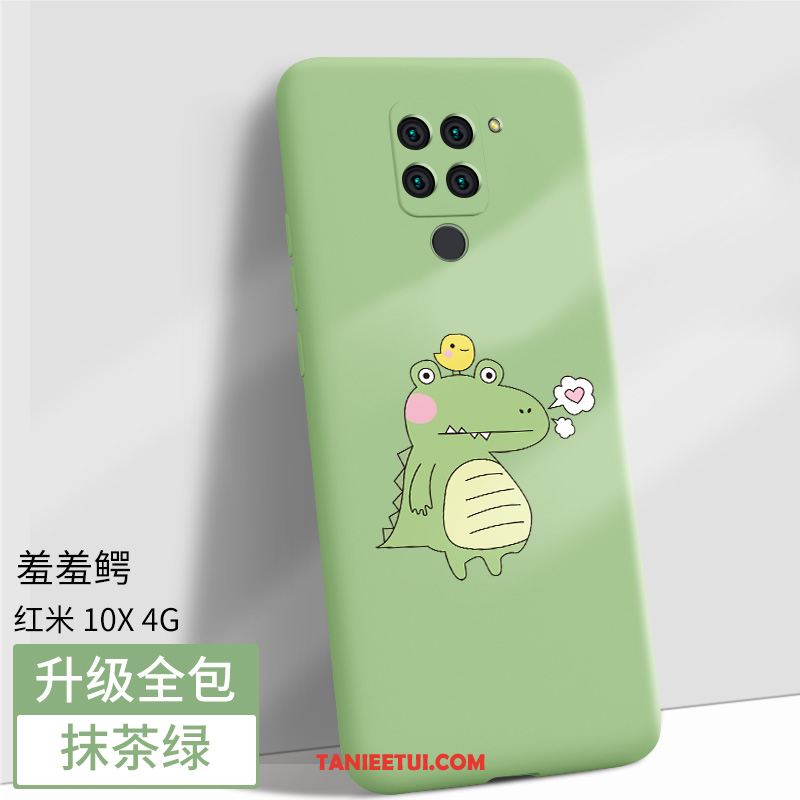 Etui Redmi Note 9 Silikonowe Nubuku Anti-fall, Obudowa Redmi Note 9 Telefon Komórkowy All Inclusive Czerwony Beige