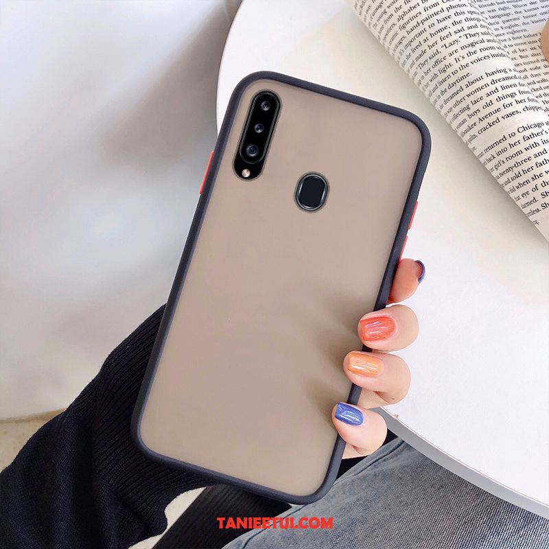 Etui Samsung Galaxy A20s Anti-fall Nubuku Miękki, Pokrowce Samsung Galaxy A20s Gwiazda Ochraniacz Czarny