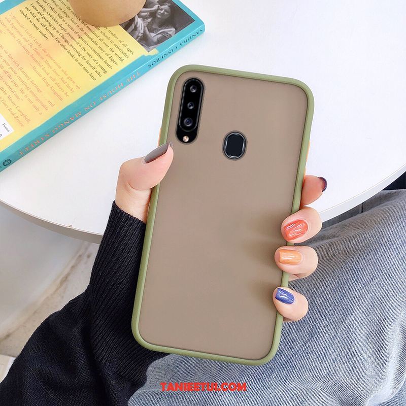 Etui Samsung Galaxy A20s Anti-fall Nubuku Miękki, Pokrowce Samsung Galaxy A20s Gwiazda Ochraniacz Czarny