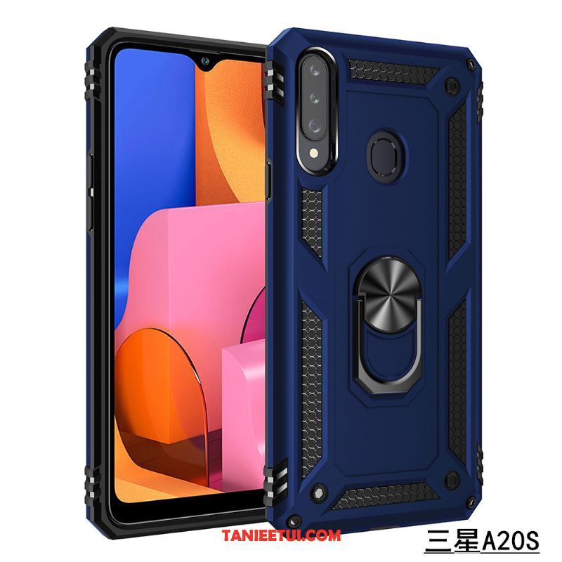 Etui Samsung Galaxy A20s Czerwony Magnetyzm Gwiazda, Pokrowce Samsung Galaxy A20s Niewidoczny Na Pokładzie Ring